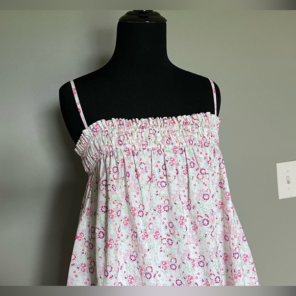 WAYF Nella midi shift dress size S floral spaghetti straps cottagecore pockets - Picture 7 of 12